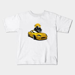 Yellow MX5 Miata JDM Kids T-Shirt